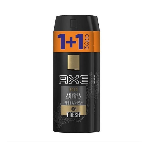 AXE ΑΠΟΣΜΗΤΙΚΟ GOLD (150ml) 1+1 ΔΩΡΟ