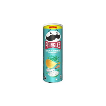 PRINGLES ΤΣΙΠΣ 165gr - (CREAM CHEESE & HERBS)