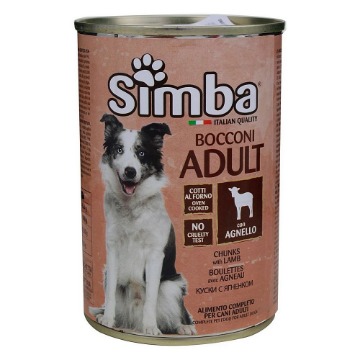 SIMBA ΣΚΥΛΟΤΡΟΦΗ ΚΟΝΣΕΡΒΑ 415gr. - (ΑΡΝΙ / LAMB)