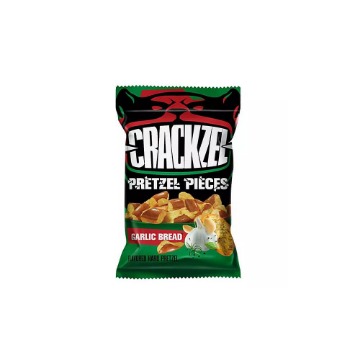 CRACKZEL MINI PRETZEL 80gr. - (GARLIC BREAD)