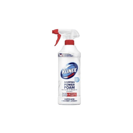 KLINEX SPRAY POWER FOAM 435ml ΜΕ ΧΛΩΡΙΟ- (ΛΕΚΑΝΗ ΚΑΙ ΜΠΑΝΙΟ)