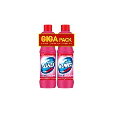 KLINEX ΧΛΩΡΙΝΗ ΠΑΧΥΡΕΥΣΤΗ (2x1250ml) - (ΡΟΖ)