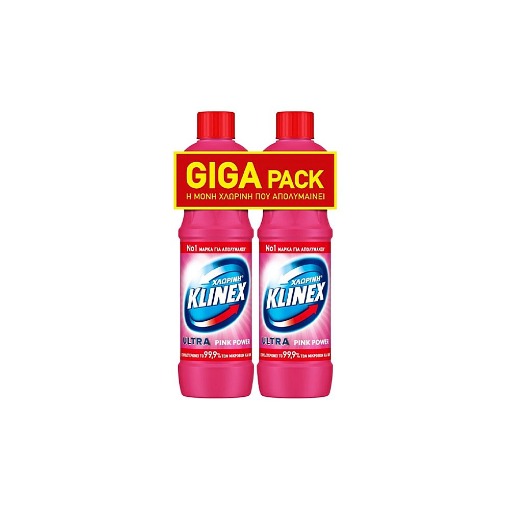 KLINEX ΧΛΩΡΙΝΗ ΠΑΧΥΡΕΥΣΤΗ (2x1250ml) - (ΡΟΖ)
