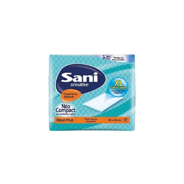 SANI ΥΠΟΣΕΝΔΟΝΟ MAXI PLUS (90x60) (15τεμ.) - (ΧΩΡΙΣ ΑΡΩΜΑ)