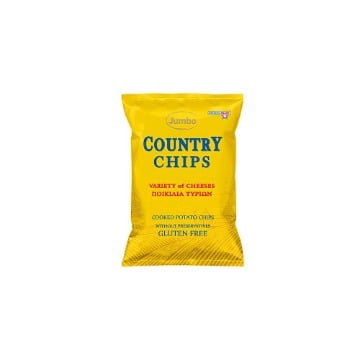 JUMBO COUNTRY CHIPS 150gr. - (ΤΥΡΙ & ΠΑΡΜΕΖΑΝΑ) (84440)