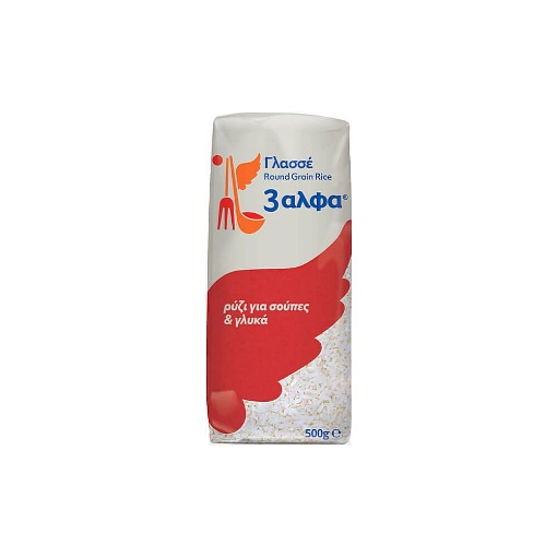 3Α ΡΥΖΙ ΓΛΑΣΕ (500gr.) ΕΛΛΗΝ. ΠΑΡΑΓΩΓΗΣ