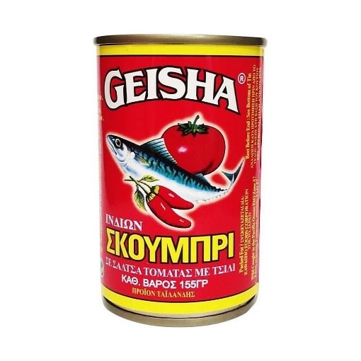 GEISHA ΣΚΟΥΜΠΡΙ ΣΕ ΣΑΛΤΣΑ ΤΟΜΑΤΑΣ ΜΕ ΤΣΙΛΙ 155gr Σ24 