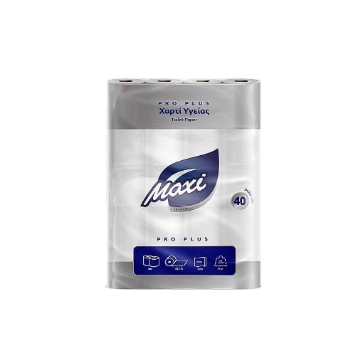 MAXI ΧΑΡΤΙ ΥΓΕΙΑΣ 2φυλλο 77gr. - (40 ΡΟΛΑ)