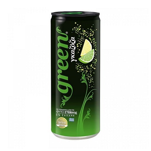 GREEN ΑΝΑΨΥΚΤΙΚΟ ΓΚΑΖΟΖΑ ΜΕ ΑΝΘΡΑΚΙΚΟ 330ml