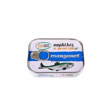 MARGARET ΣΑΡΔΕΛΕΣ 115gr. - (ΣΕ ΦΥΤΙΚΟ ΛΑΔΙ)