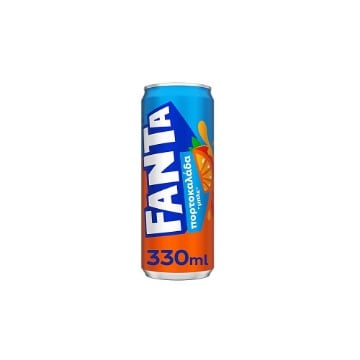 FANTA ΜΠΛΕ 330ml - (ΠΟΡΤΟΚΑΛΑΔΑ ΧΩΡΙΣ ΑΝΘΡΑΚΙΚΟ)